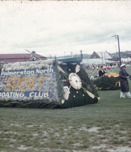 Boating Club float in Floral Festival parade