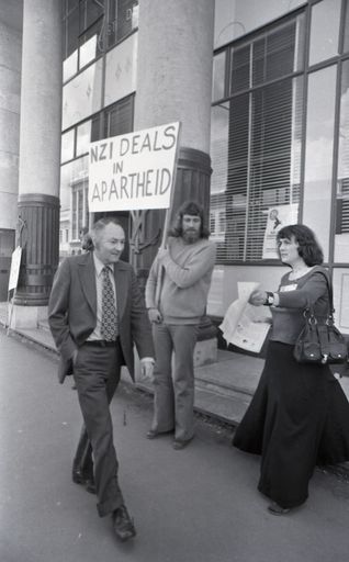 Anti-Apartheid Protesters in Palmerston North