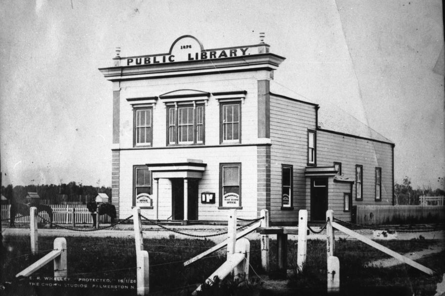 First Public Library and Reading Room, corner of The Square and Fitzherbert Avenue