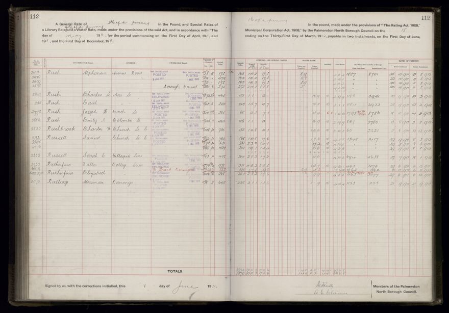 Rate book, 1911-1912 - 2021Pa_PNCC2-23-2-V19_034000-0115