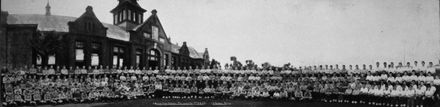 The pupils of Palmerston North Boys High School