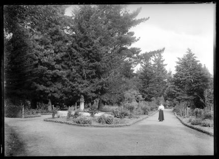 Woman Walks through Garden - Albert Park