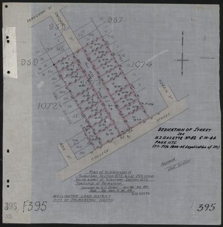 Survey Plans (subdivisions) 1938 - 1951