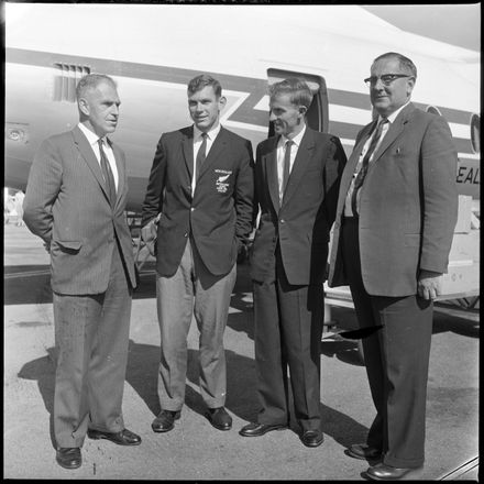 "Champions Arrive At Local Airport"