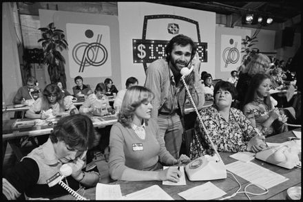 [American Actor Randy Powell on the Pledge Phone Lines for Telethon 1981]