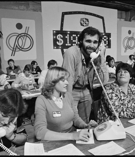 [American Actor Randy Powell on the Pledge Phone Lines for Telethon 1981]