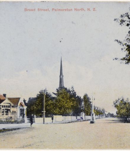 A Colour Postcard of Broad Street from Princess Street