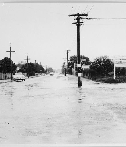 Corner of Princess and Grey Street in flood