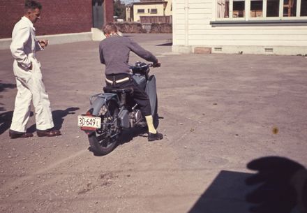 Palmerston North Motorcycle Training School - Class 23 - Second Saturday - Peter C. Braking on loose metal - Anthony Penellum