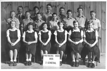 3rd Form Class, Freyberg High School, 1955