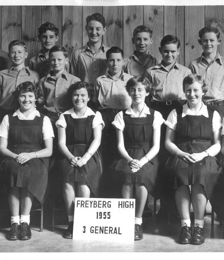 3rd Form Class, Freyberg High School, 1955