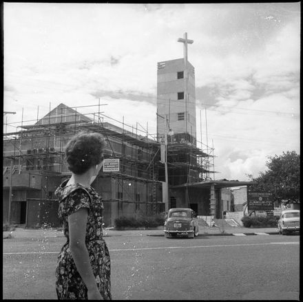 "Scaffolding Removed from Tower" St. Peter's Church Under Construction - Resource cover image