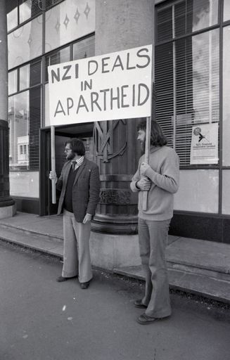 Anti-Apartheid Protesters in Palmerston North