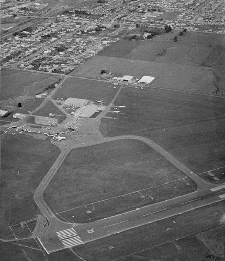 Aerial view of Palmerston North Airport