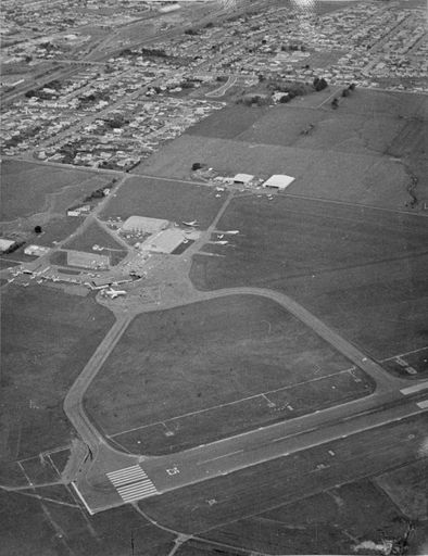 Aerial view of Palmerston North Airport