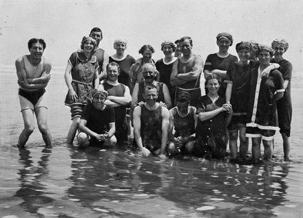 Group at beach