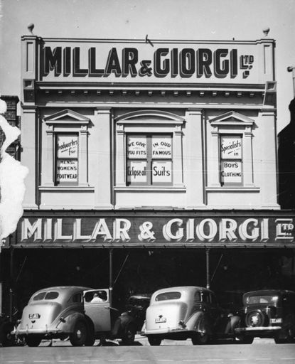Millar and Giorgi menswear shop, The Square