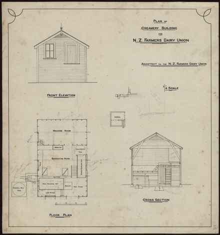 Plan for a Creamery for the N.Z. Farmers' Dairy Union