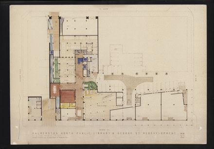 Architectural Plans of the redevelopment of the C M Ross building into the Palmerston North City Library