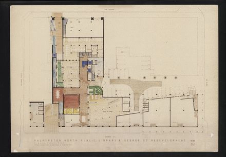 Architectural Plans of the redevelopment of the C M Ross building into the Palmerston North City Library