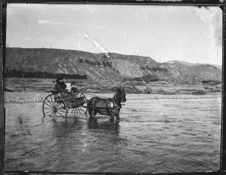 Fording the Pohangina River