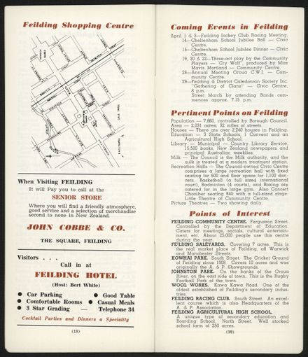 Visitors Guide Palmerston North and Feilding: April 1961 - 11