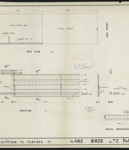 Architectural Plans for Ward Bros site, corner of Cuba Street & Lombard Street 7