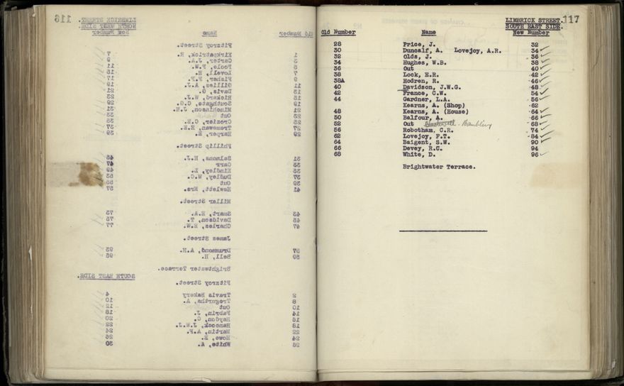 Street Renumbering Guide: Page 156