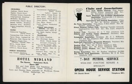 Palmerston North Diary: September 1957 10
