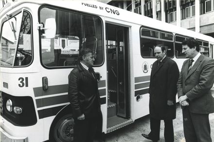 Compressed Natural Gas driven bus