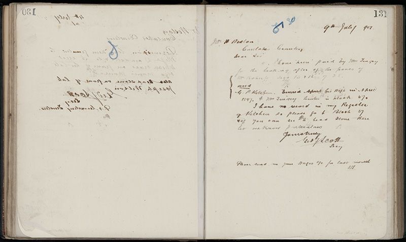 Outwards Correspondence of the Palmerston North Cemetery Trustees, 1898 -1902 158