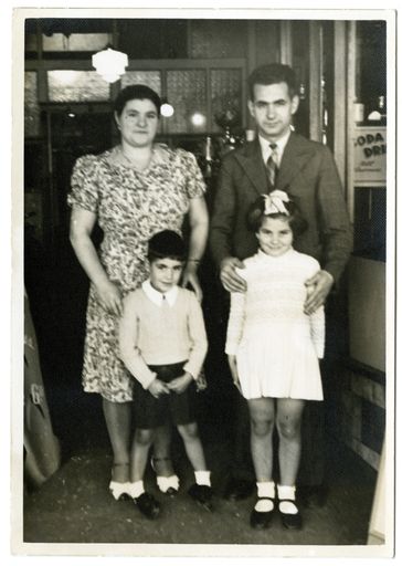 Peter and Maria Bares, with children Mercina and John