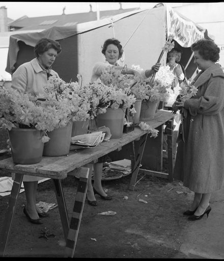 "Daffodils Plentiful on Stall" Plunket Fundraiser
