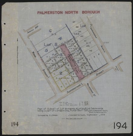 Survey Plans (subdivisions) 1902 - 1939