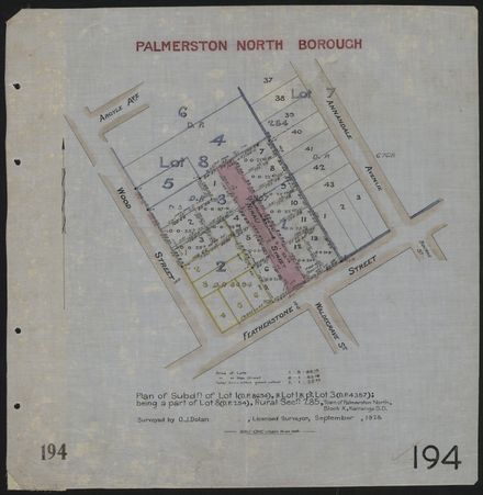 Survey Plans (subdivisions) 1902 - 1939