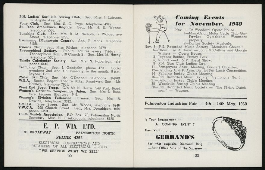 Palmerston North Diary: September 1959 13