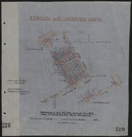 Survey Plans (subdivisions) 1902 - 1939
