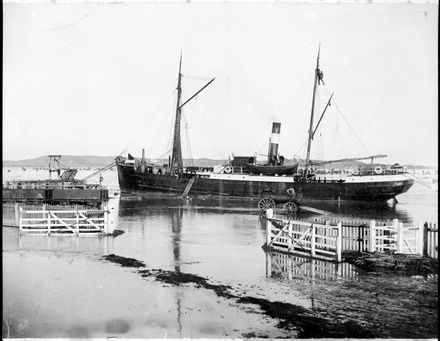 Coastal Steamer "Queen of the South" at Foxton