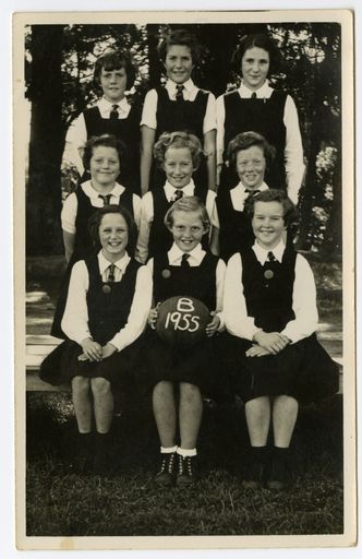 Terrace End School Netball Team B, 1955