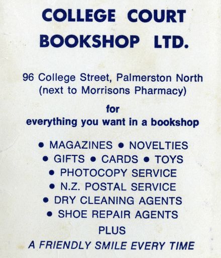 College Court Bookshop Ltd notepad