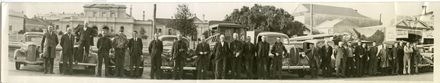 Post and Telegraph staff and vehicles, Main Street