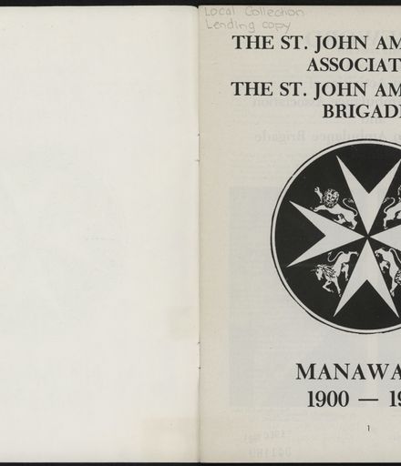 History of the St John Ambulance Association Manawatu, 1900-1975 2