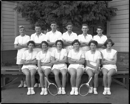 Tennis Team, Palmerston North Technical High School