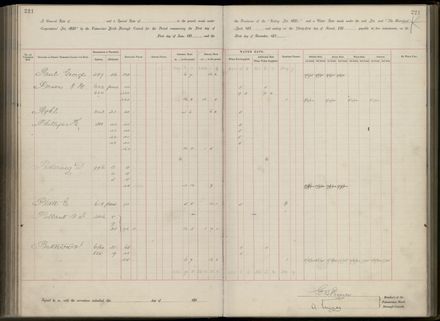 Palmerston North Rate Book, 1893 - 1896, 226