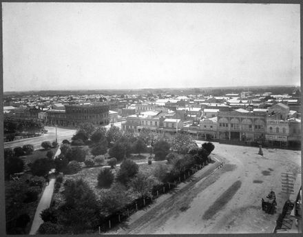 Looking Across the Square from the Post Office Clock Tower