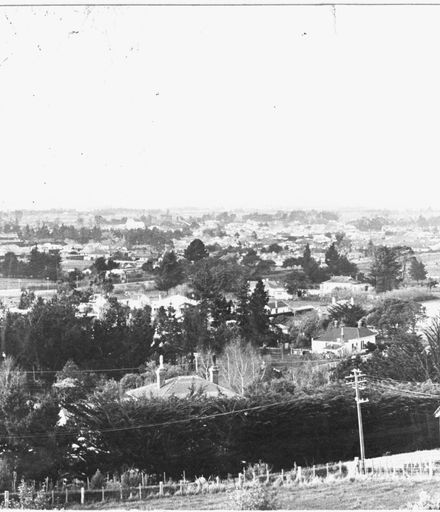 View of Feilding from the hill