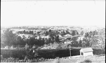 View of Feilding from the hill