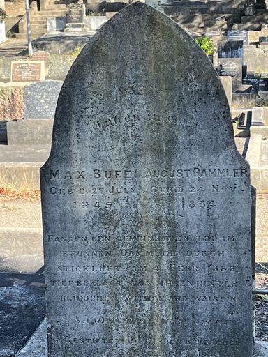 Headstone - Max Bufe and August Dammler - Resource cover image