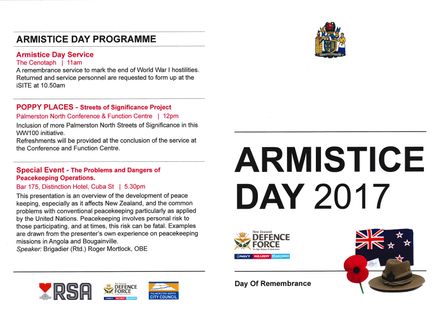 Armistice Day Service Sheet 2017