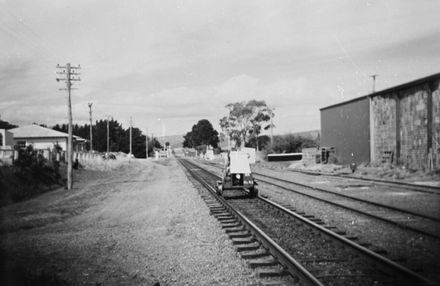 Whakarongo station, with Colin Chaplin on his jigger